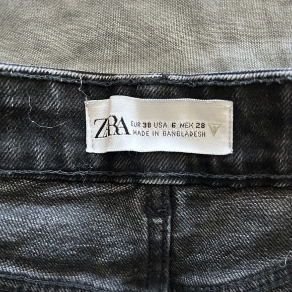 Zara black denim shorts - Picture 3 of 3